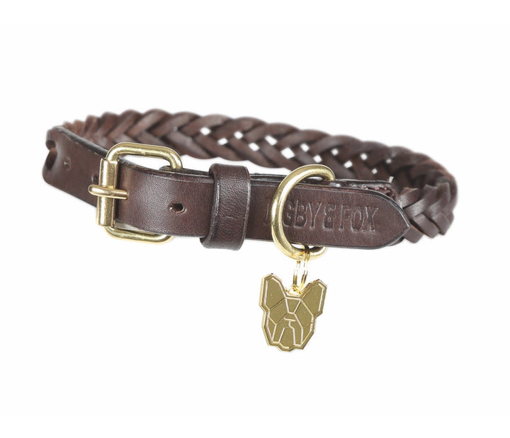 PLAITED DOG COLLAR