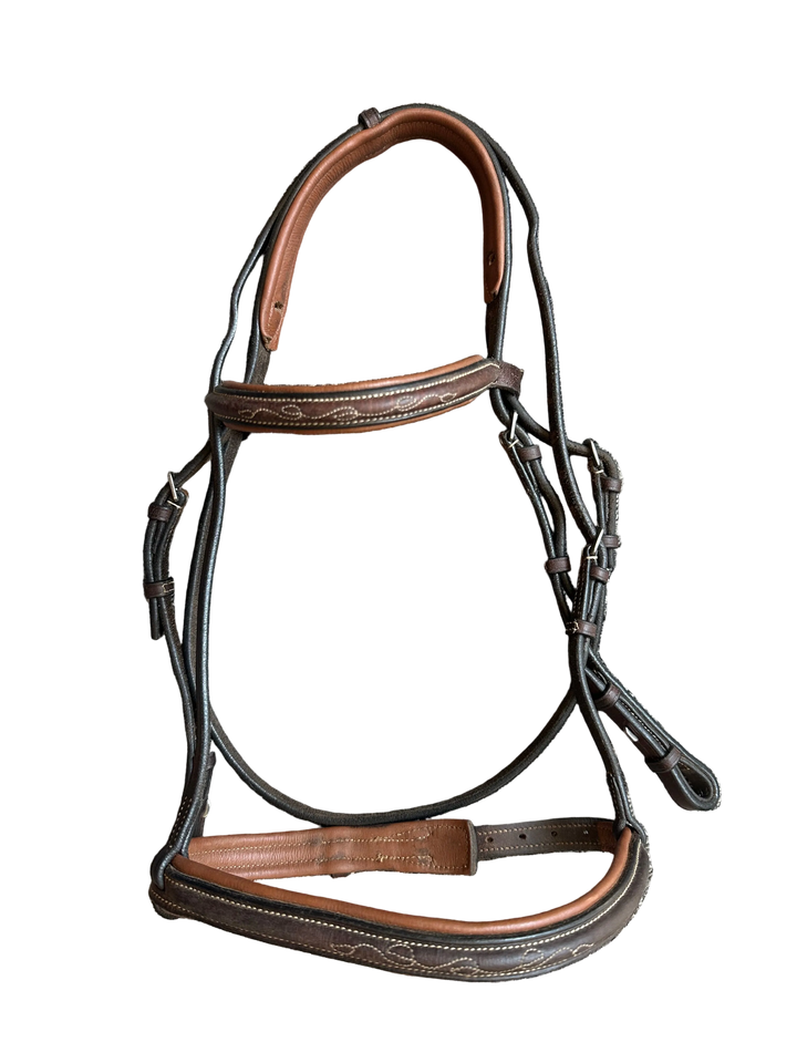 PRE-LOVED TOKLAT SILVERLEAF FANCY RAISED PADDED BRIDLE - COB