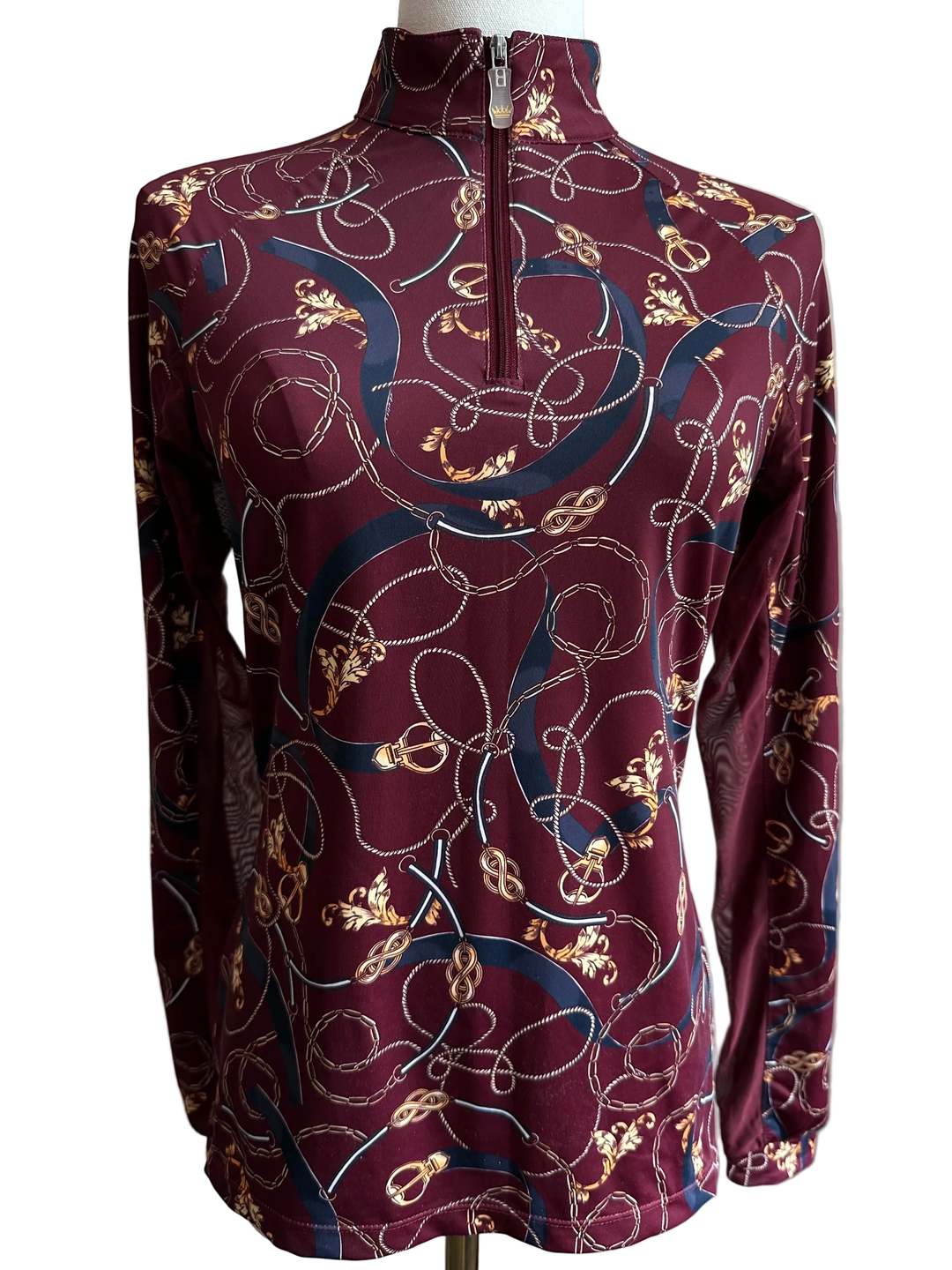 PRE-LOVED KASTEL 1/4 ZIP LONG SLEEVE SHIRT