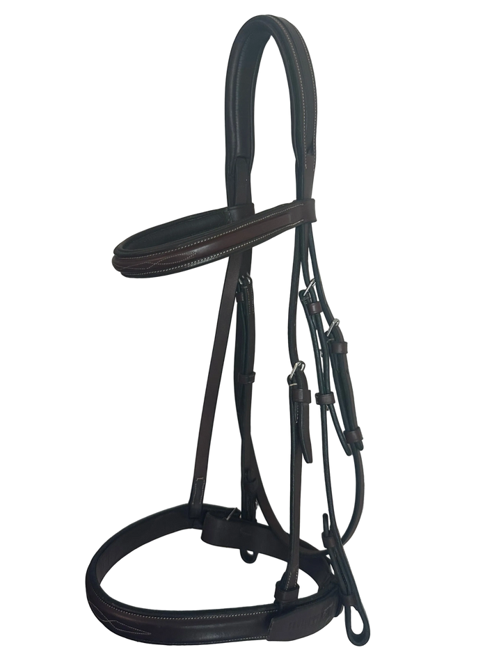 PRE-LOVED HUNTLEY EQUESTRIAN RAISED FANCY STITCH BRIDLE