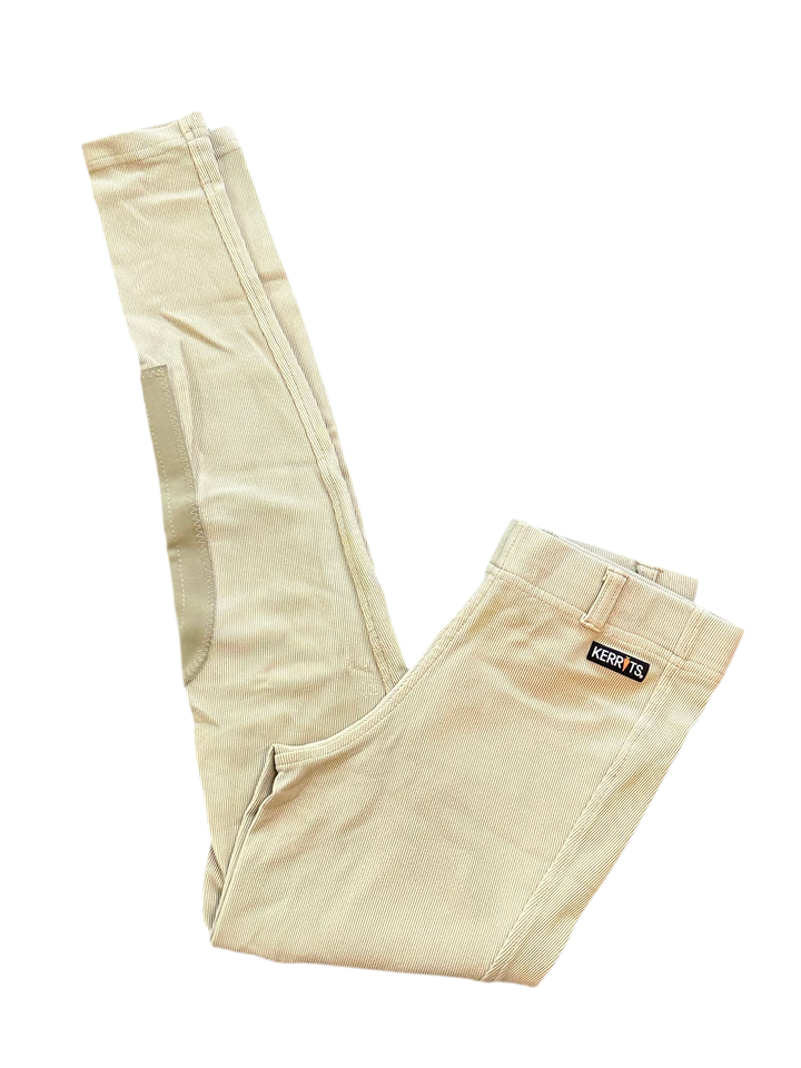 PRE-LOVED KERRITS KIDS MICROCORD KNEE PATCH RIDING TIGHTS