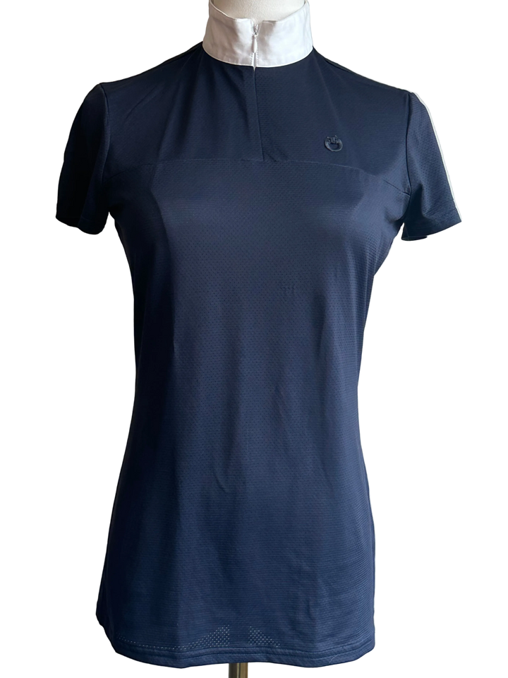PRE-LOVED CAVALLERIA TOSCANA JERSEY MESH SS SHOW SHIRT