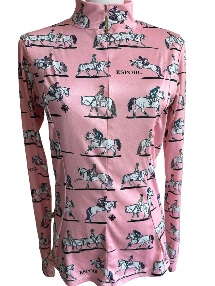 PRE-LOVED ESPOIR LONG SLEEVE 1/4 ZIP SHIRT