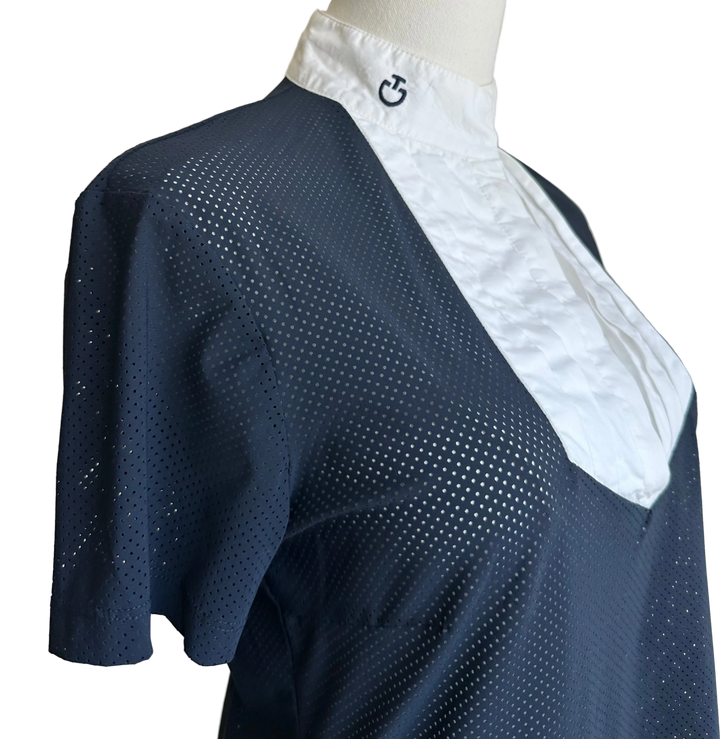 PRE-LOVED CAVALLERIA TOSCANA PERFORATED SS SHOW SHIRT