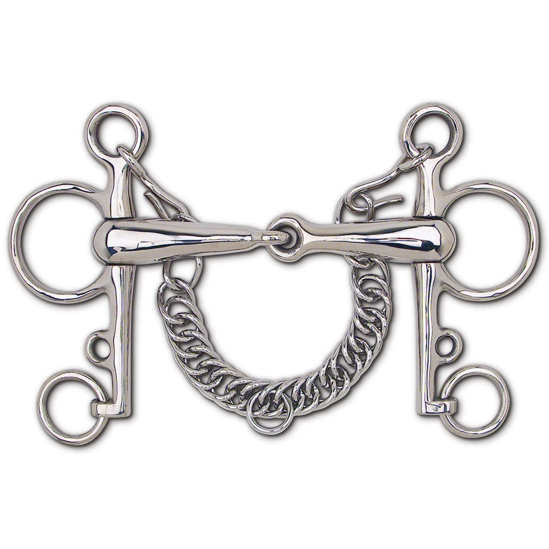Toklat Stainless Steel Hollow Mouth Snaffle Pelham*