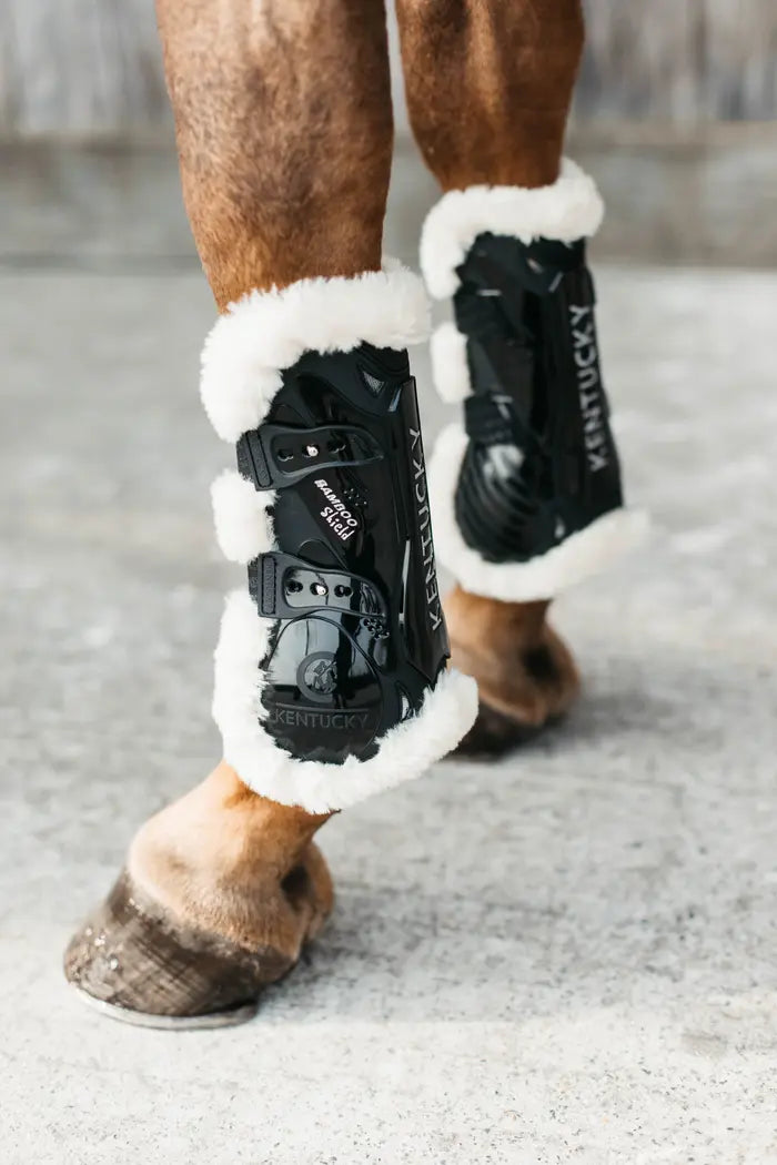 KENTUCKY VEGAN SHEEPSKIN TENDON BOOT BAMBOO ELASTIC