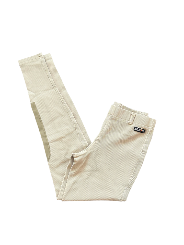 PRE-LOVED KERRITS KIDS MICROCORD KNEE PATCH RIDING TIGHTS
