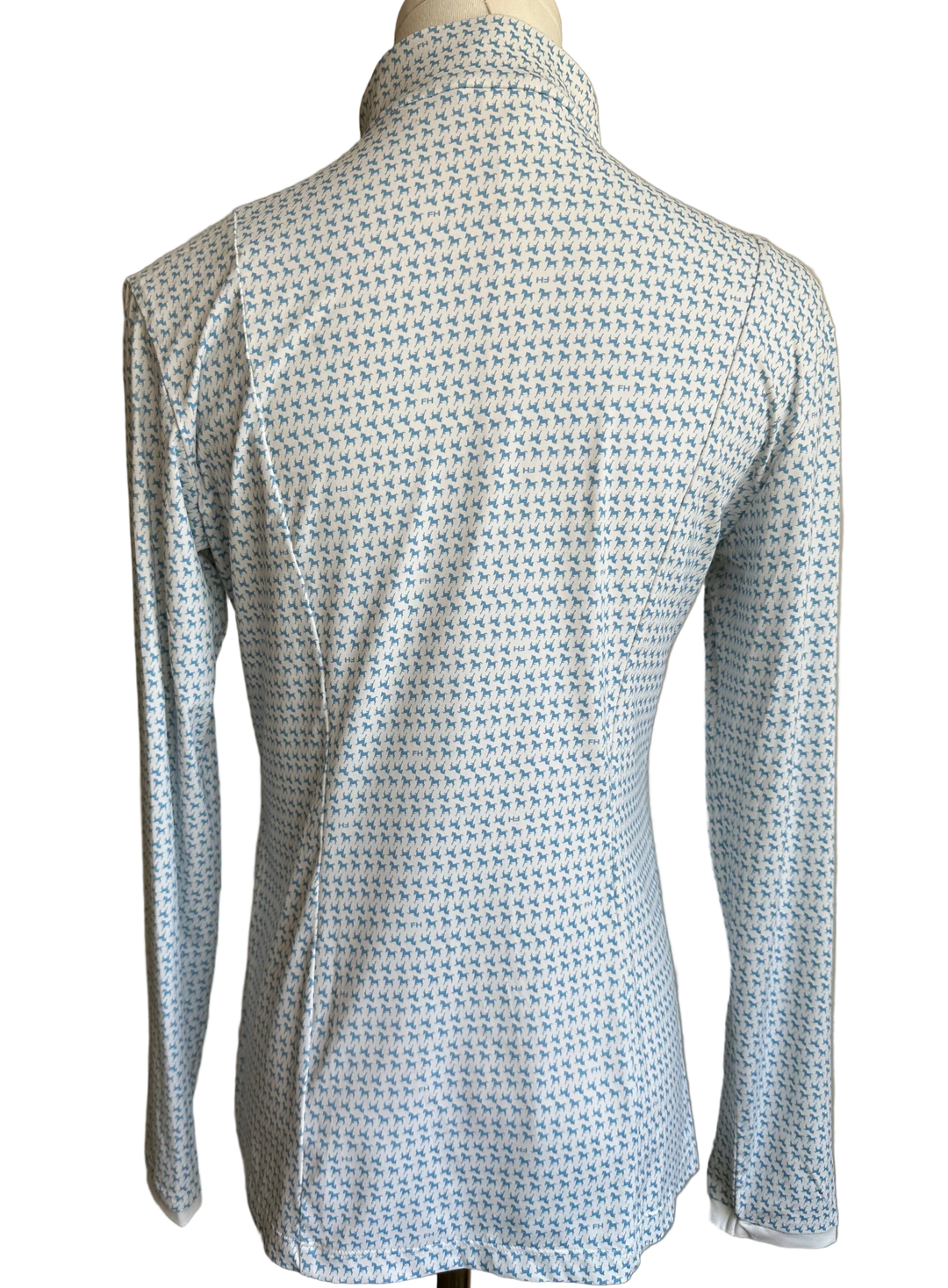 PRE-LOVED FOR HORSES LONG SLEEVE TECH ZIP SHIRT