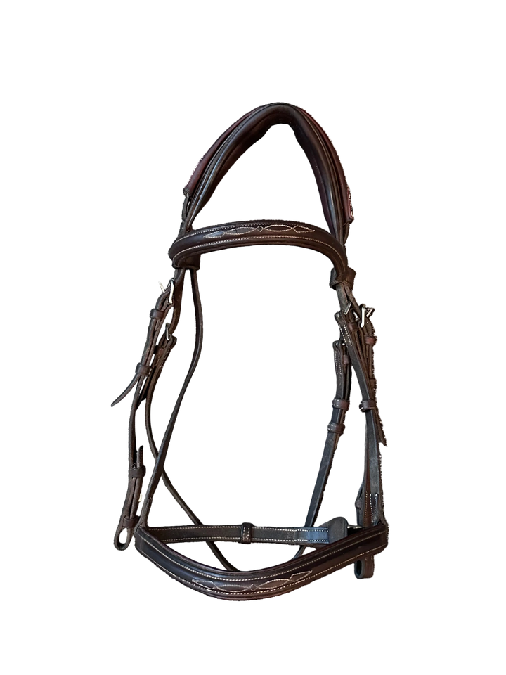 PRE-LOVED CWD ANATOMIC FRENCH BRIDLE WITH FANCY STITCHING