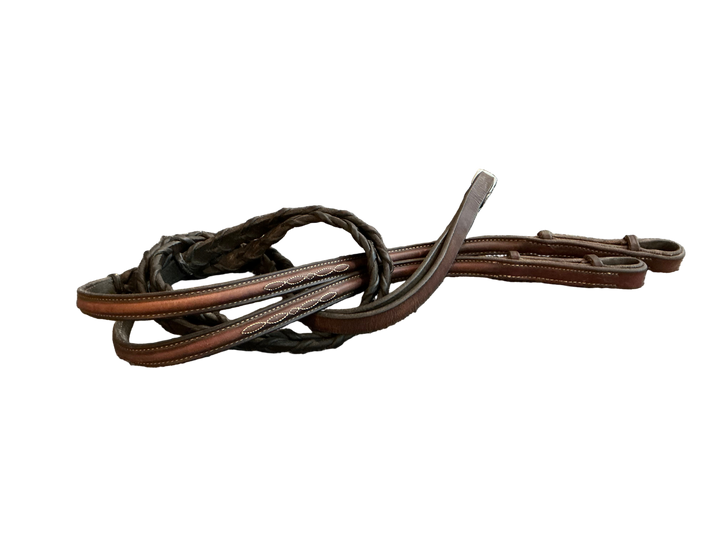 PRE-LOVED EDGEWOOD RAISED FANCY STITCH LACED REINS