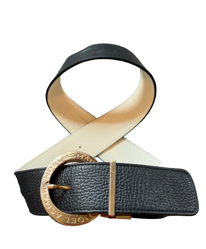 PRE-LOVED ASMAR EQUESTRIAN SIGNATURE LEATHER REVERSIBLE BELT - 32-37”