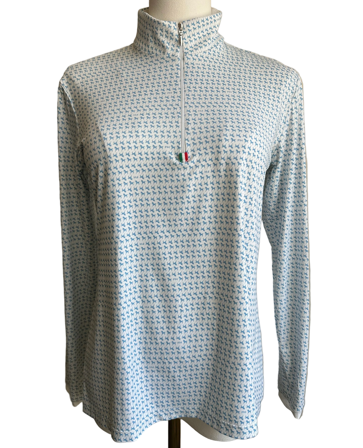PRE-LOVED FOR HORSES LONG SLEEVE TECH ZIP SHIRT