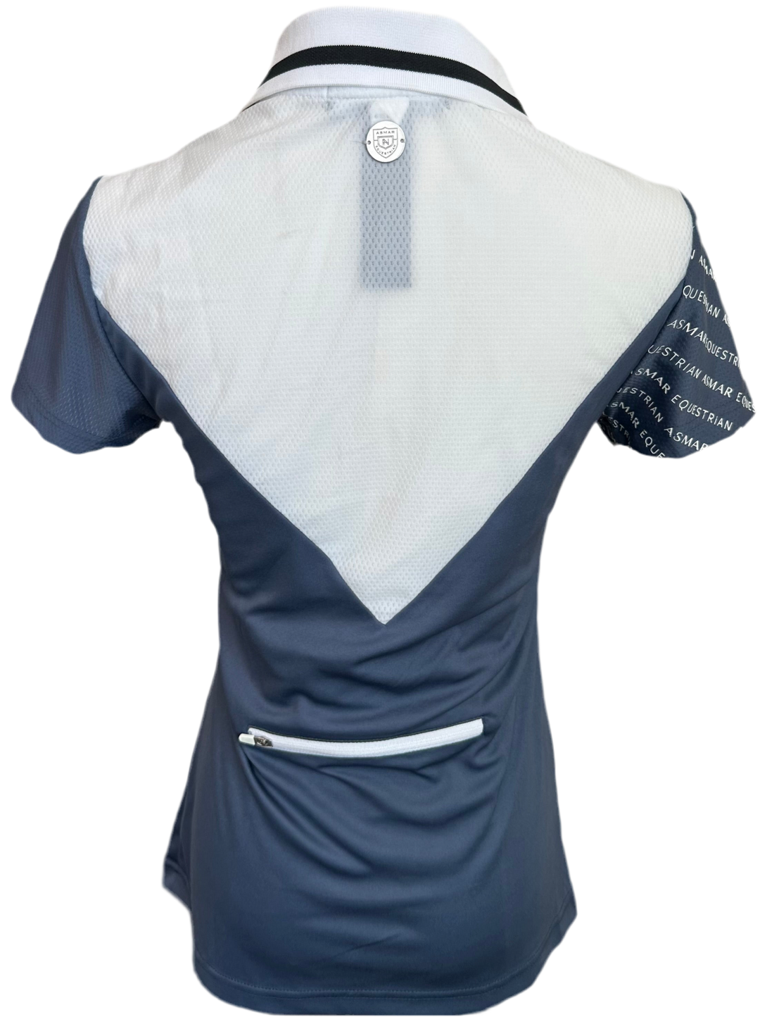 PRE-LOVED ASMAR EQUESTRIAN 1/4 ZIP SS POLO SHIRT