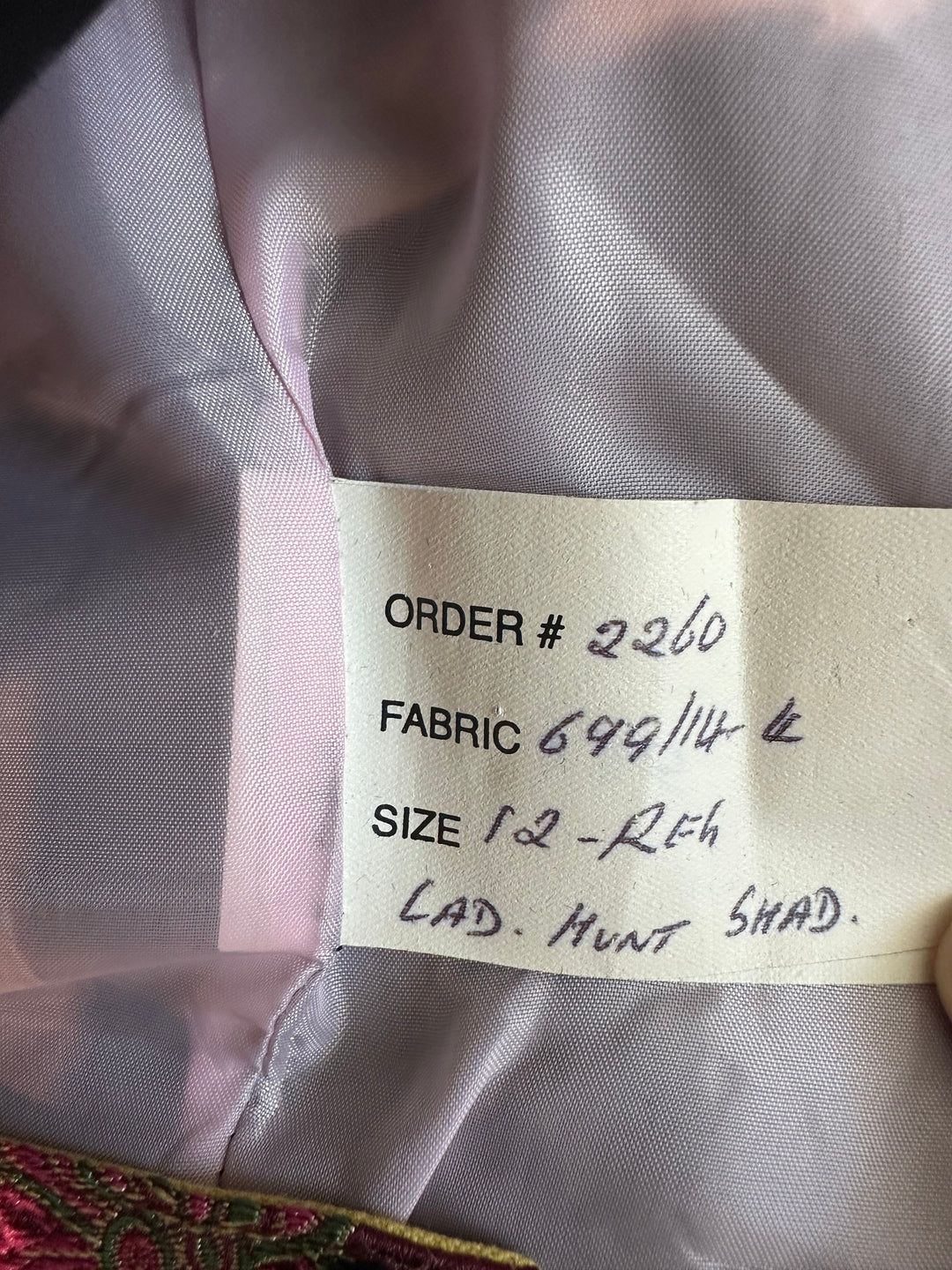PRE-LOVED GRAND PRIX WOMENS HUNT SHADBELLY