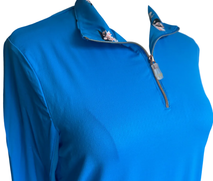 PRE-LOVED KASTEL CHARLOTTE 1/4 ZIP LONG SLEEVE SUNSHIRT
