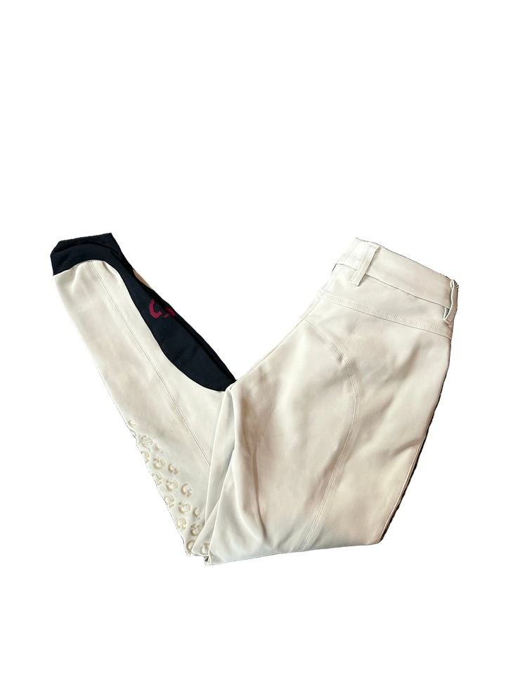 PRE-LOVED CAVALLERIA TOSCANA KNEE PATCH RIDING BREECHES - IT36