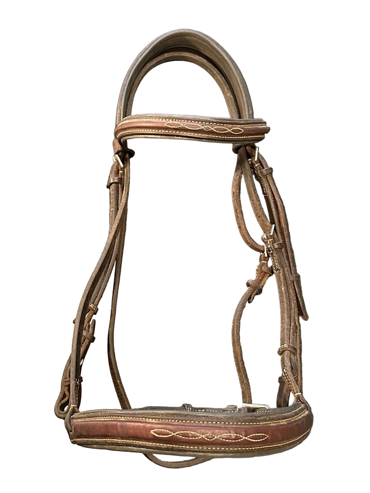 EDGEWOOD PADDED FANCY STITCHED RAISED BRIDLE