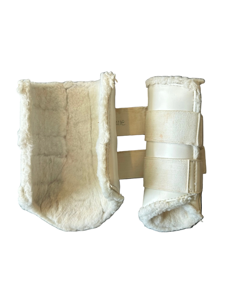PRE-LOVED DOVER SADDLERY PREMIUM SPORT BRUSHING BOOTS WITH FLEECE LINING