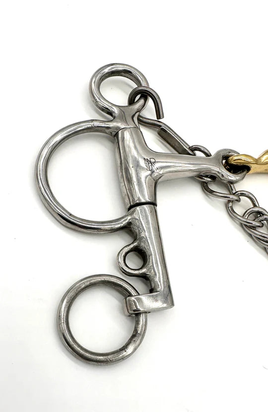 AJR DOUBLE JOINTED BRASS QUARTER MOON PELHAM