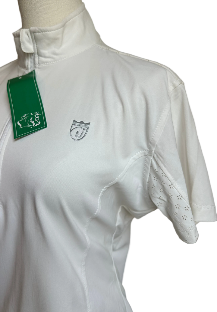 PRE-LOVED ELATION PLATINUM SHORT SLEEVE SHOW SHIRT - L