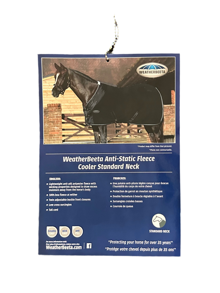 PRE-LOVED WEATHERBEETA ANTI-STATIC FLEECE COOLER STANDARD NECK BLANKET