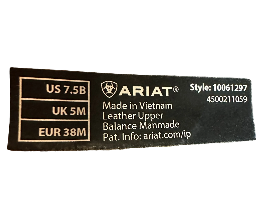 PRE-LOVED ARIAT WOMEN’S HERITAGE ZIP PADDOCK BOOTS