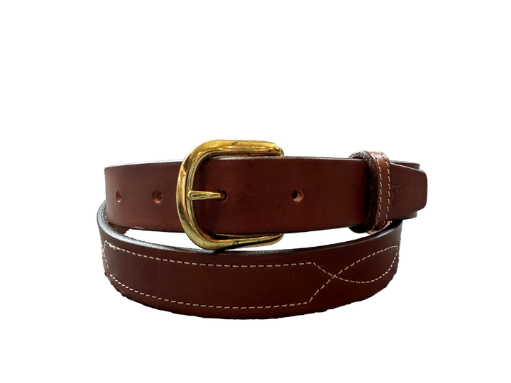 PRE-LOVED TORY ENGLISH BRIDLE LEATHER BELT - 36”