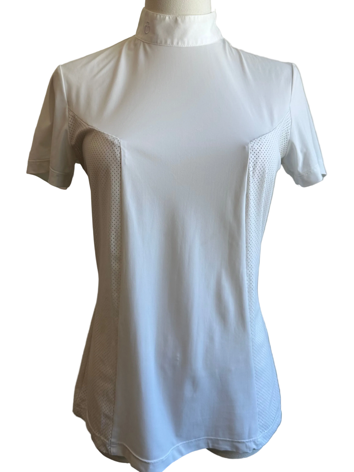 PRE-LOVED CAVALLERIA TOSCANA SHOULDER ZIP SS SHOW SHIRT