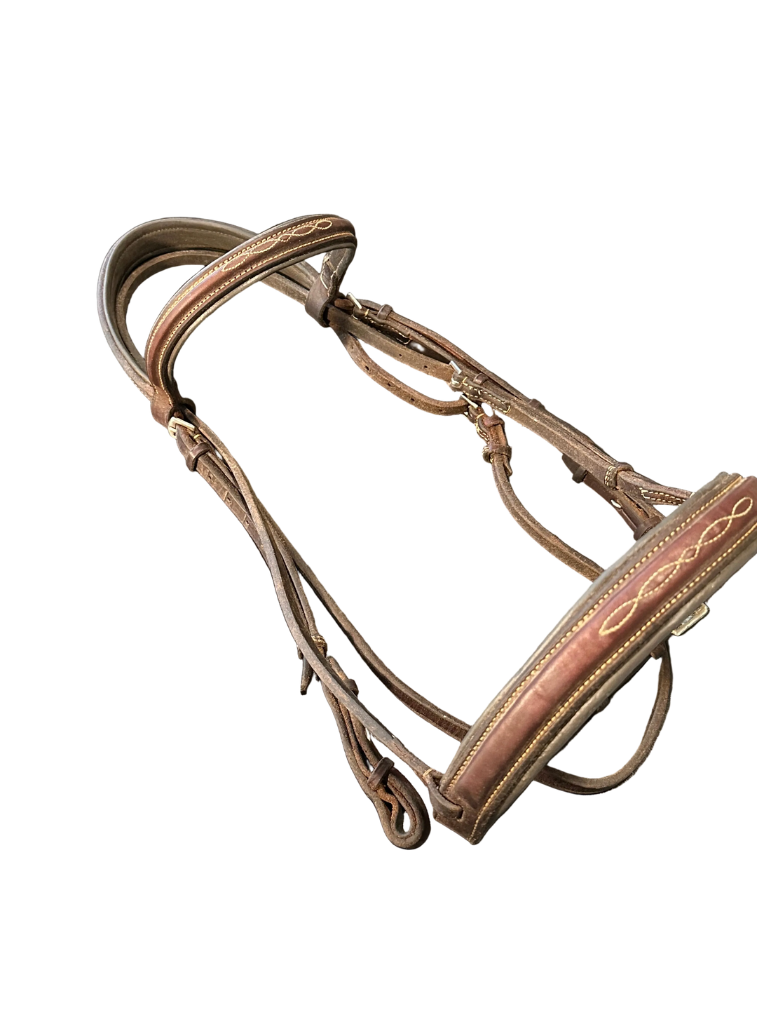 EDGEWOOD PADDED FANCY STITCHED RAISED BRIDLE