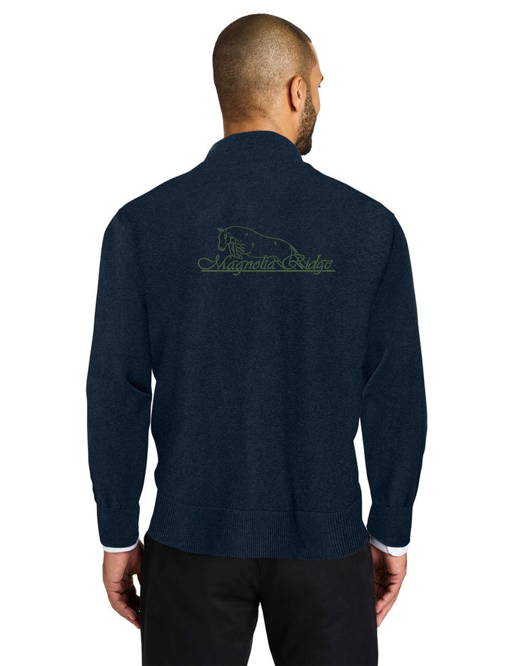 MAGNOLIA RIDGE PORT AUTHORITY MENS 1/4 ZIP SWEATER