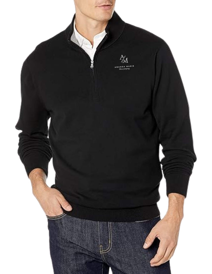 AMANDA MARIE SHOW JUMPING PORT AUTHORITY MENS 1/4 ZIP SWEATER
