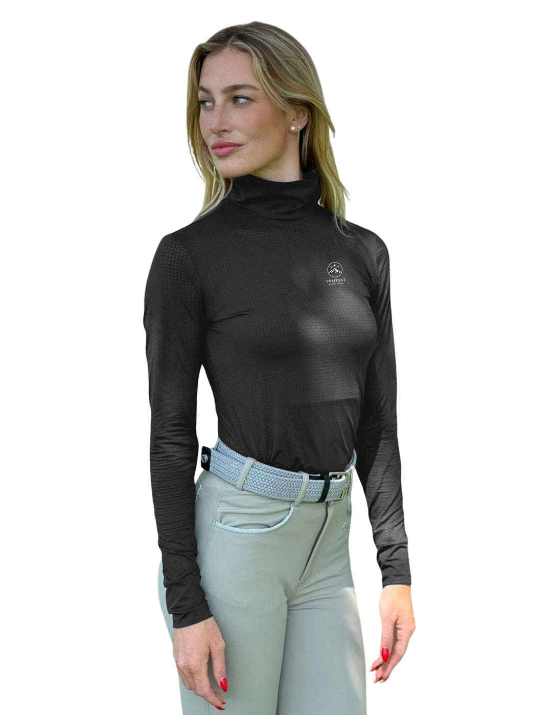 VOLITANT EQUESTRIAN HARCOUR WOMENS LONG SLEEVE MOCK NECK SUNSHIRT