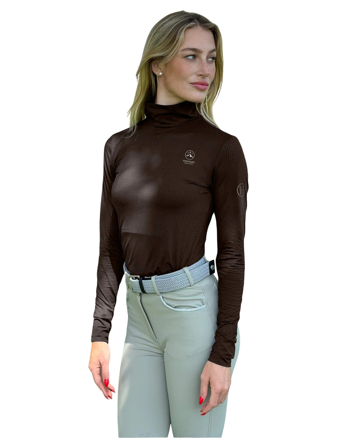 VOLITANT EQUESTRIAN HARCOUR WOMENS LONG SLEEVE MOCK NECK SUNSHIRT