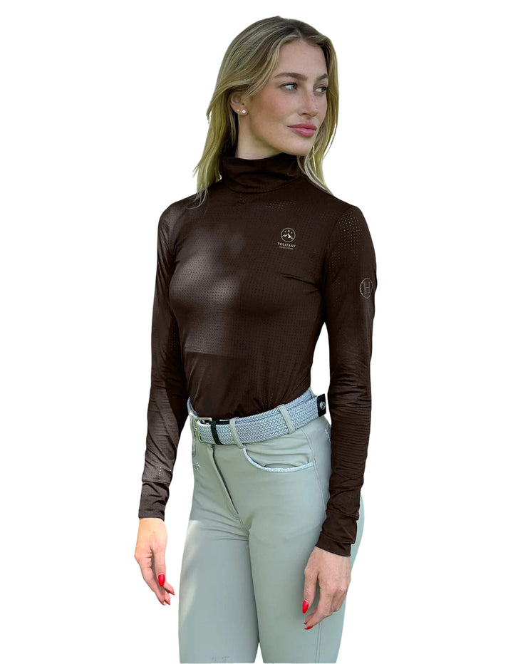 VOLITANT EQUESTRIAN HARCOUR WOMENS LONG SLEEVE MOCK NECK SUNSHIRT