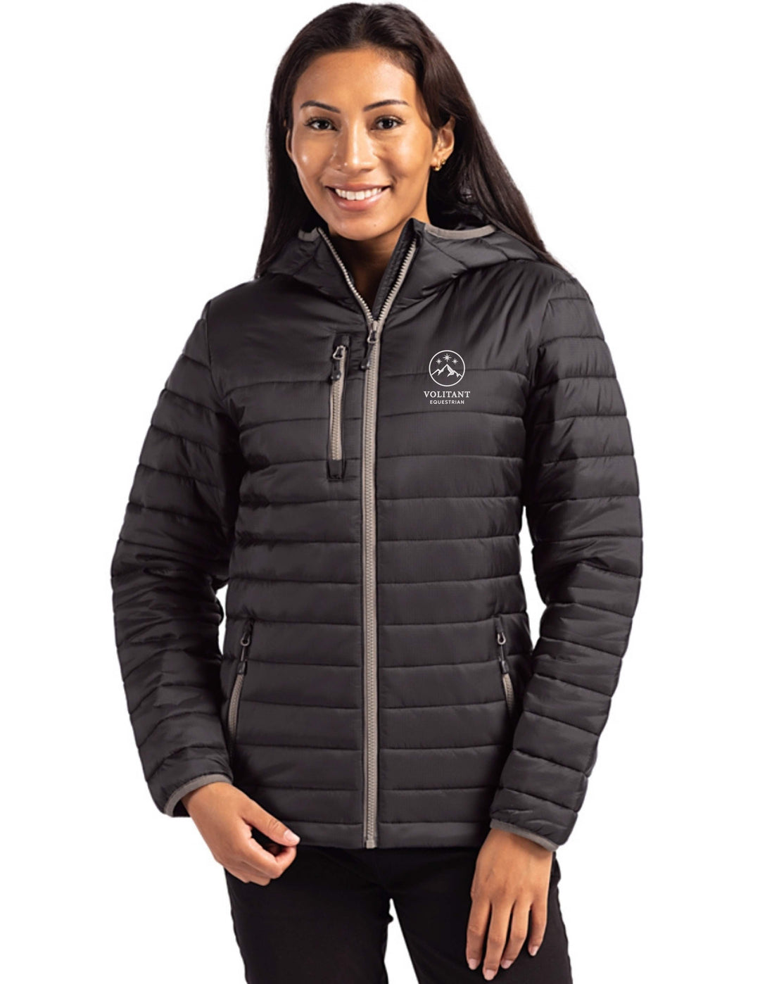 VOLITANT EQUESTRIAN CUTTER & BUCK WOMENS VALHALLA PUFFER JACKET