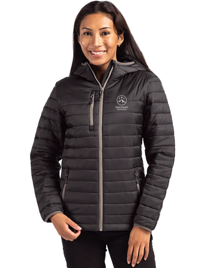 VOLITANT EQUESTRIAN CUTTER & BUCK WOMENS VALHALLA PUFFER JACKET