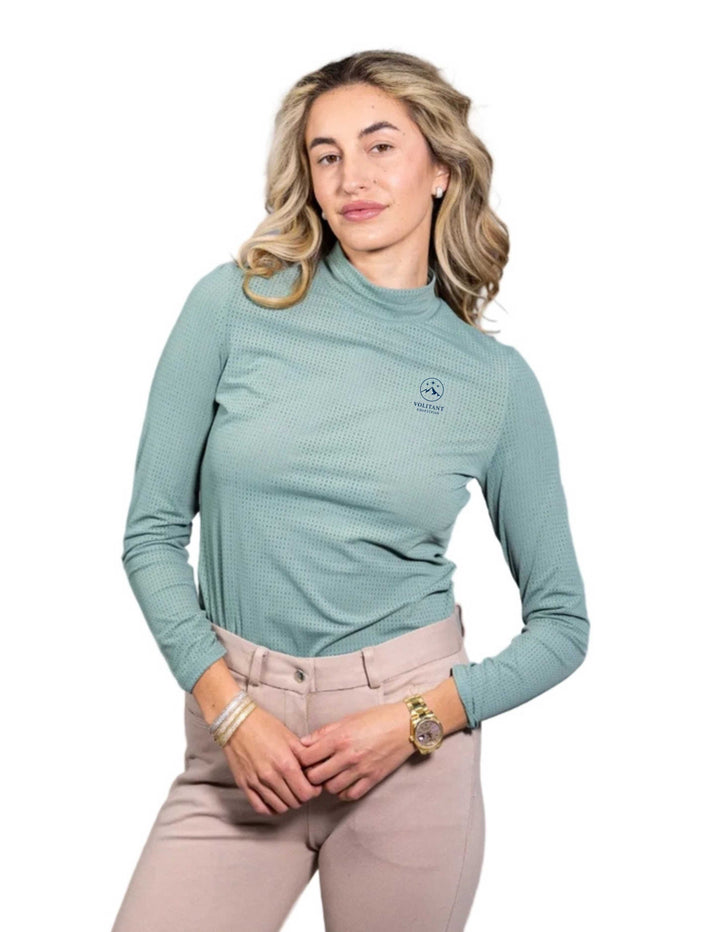 VOLITANT EQUESTRIAN EQUISITE WOMENS LONG SLEEVE MOCK NECK SUNSHIRT