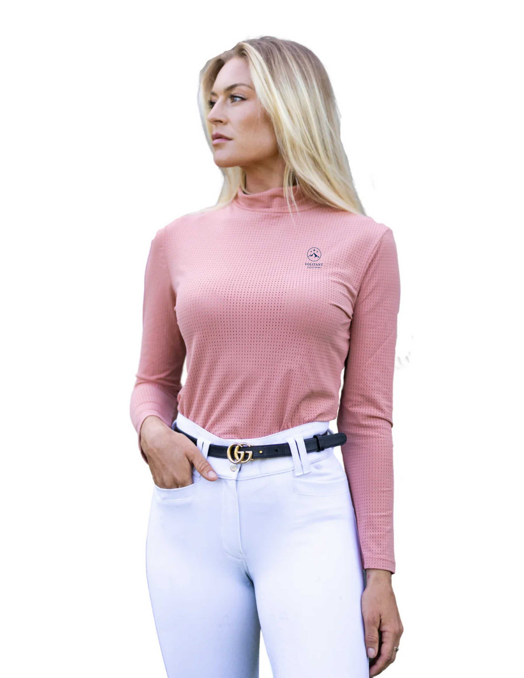 VOLITANT EQUESTRIAN EQUISITE WOMENS LONG SLEEVE MOCK NECK SUNSHIRT