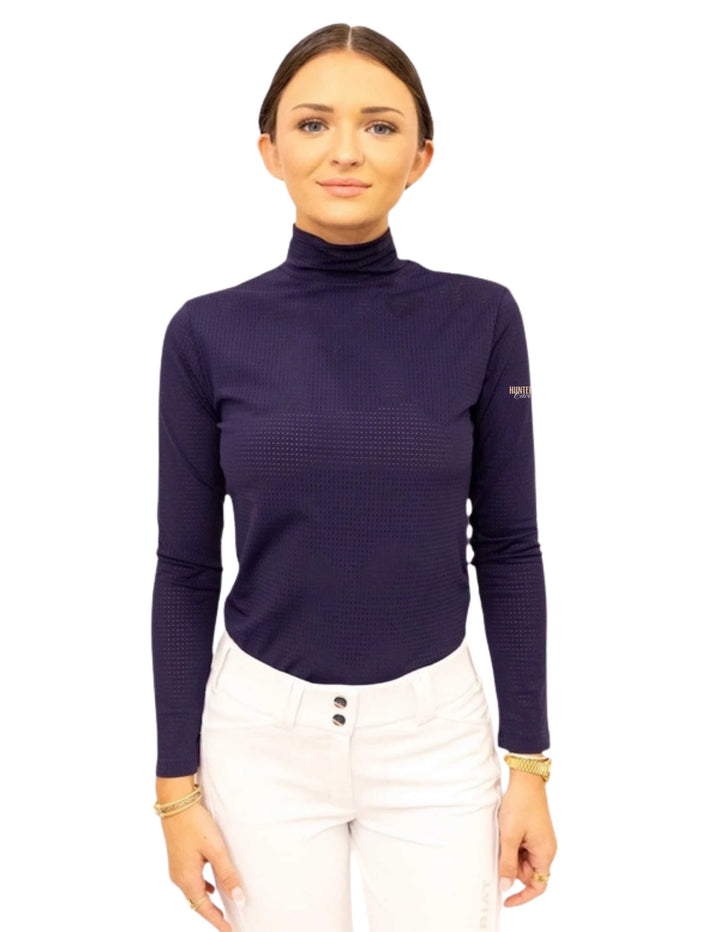 HUNTERVILLE CAVALLO EQUISITE WOMENS LONG SLEEVE MOCK NECK SUNSHIRT