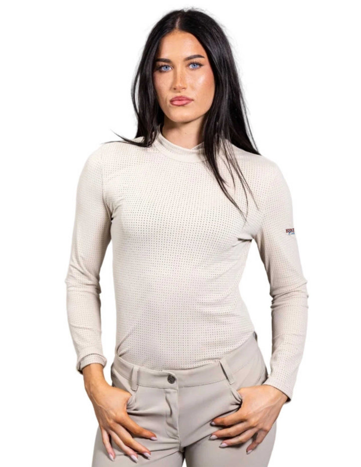 HUNTERVILLE CAVALLO EQUISITE WOMENS LONG SLEEVE MOCK NECK SUNSHIRT