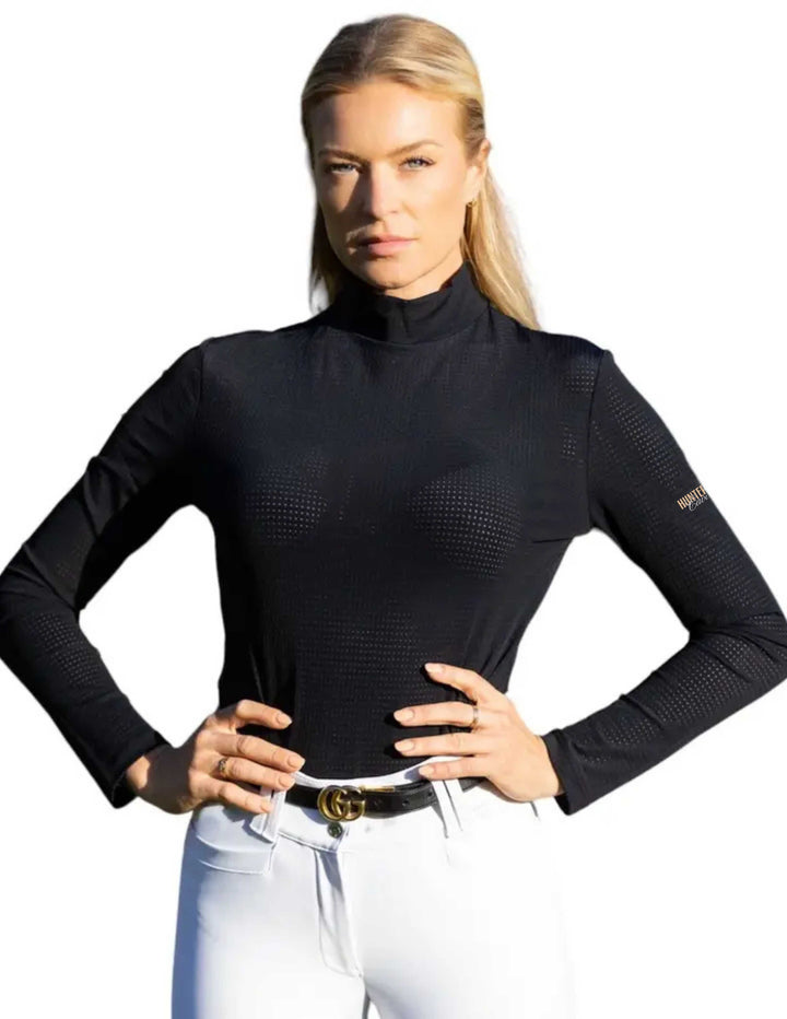 HUNTERVILLE CAVALLO EQUISITE WOMENS LONG SLEEVE MOCK NECK SUNSHIRT