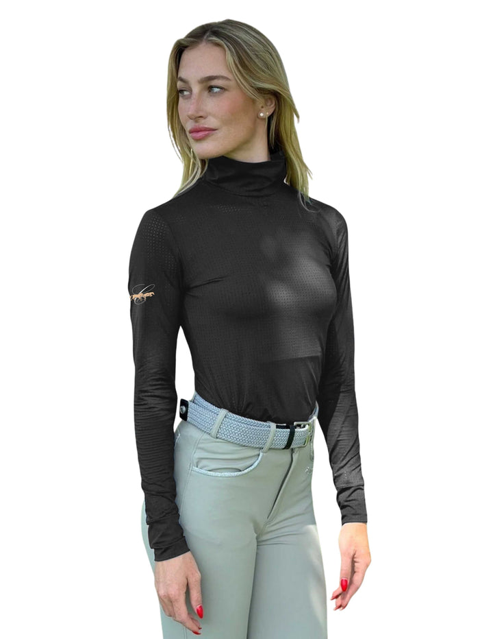 HUNTERVILLE CAVALLO HARCOUR WOMENS LONG SLEEVE MOCK NECK SUNSHIRT