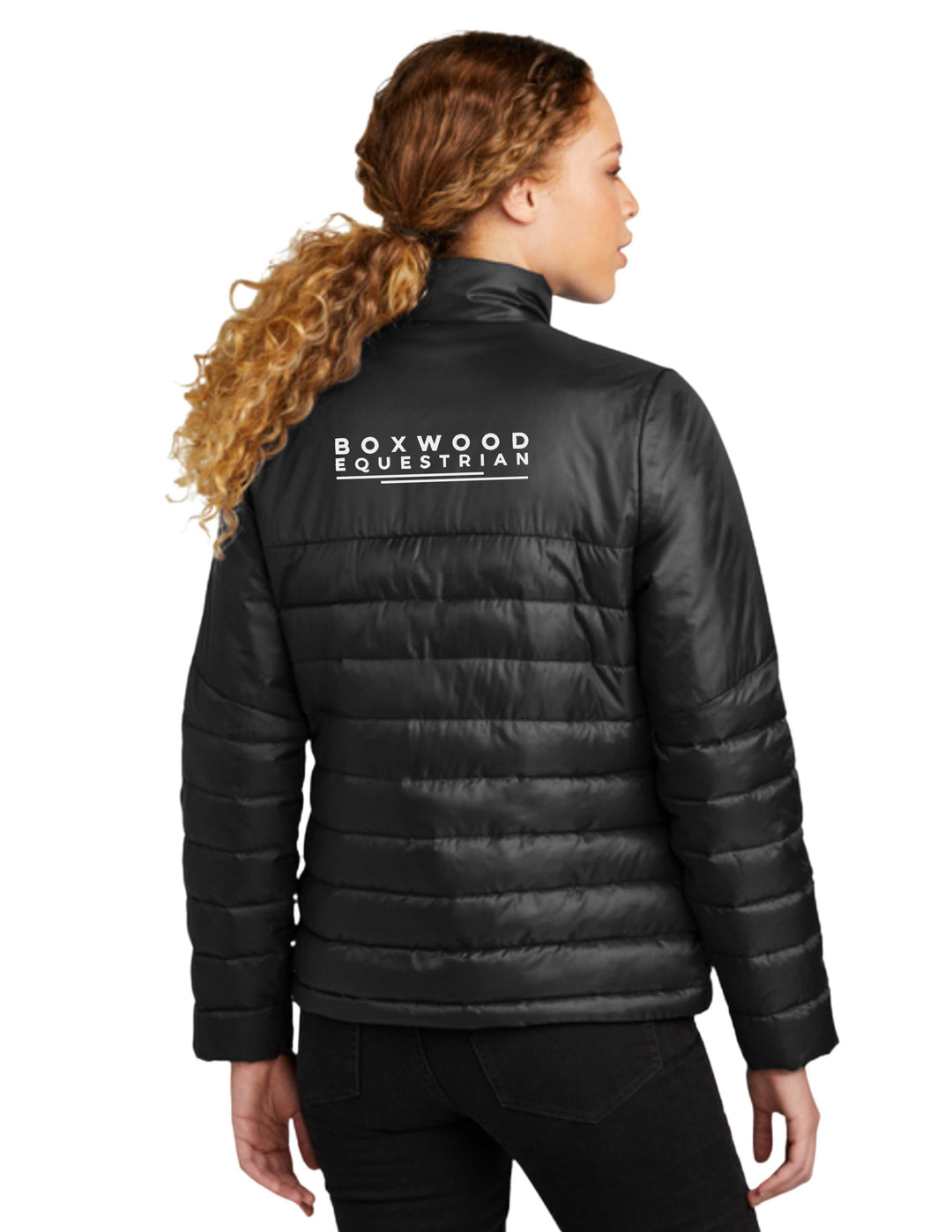BOXWOOD EQUESTRIAN EDDIE BAUER WOMENS PUFFER JACKET