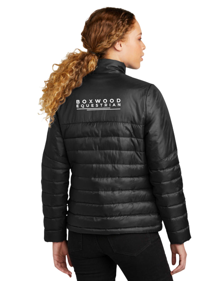 BOXWOOD EQUESTRIAN EDDIE BAUER WOMENS PUFFER JACKET