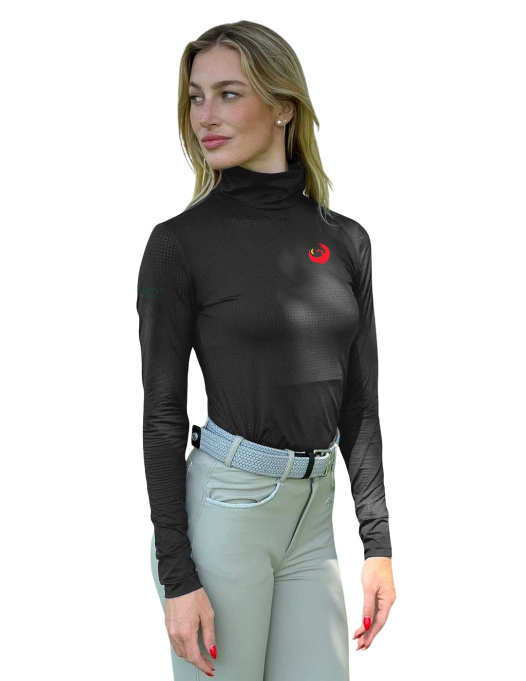 PHOENIX FARM WOMENS LONG SLEEVE MOCK NECK SUNSHIRT