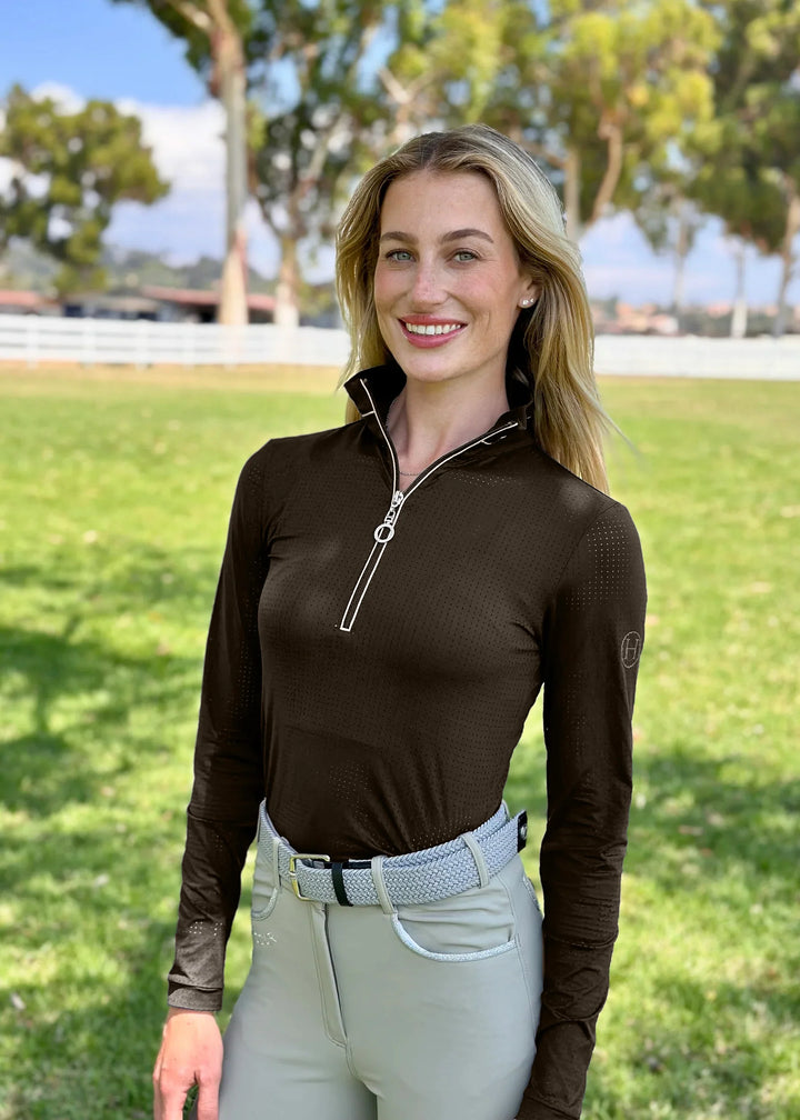 HARCOUR BREEZI PERFORATED ZIP UP