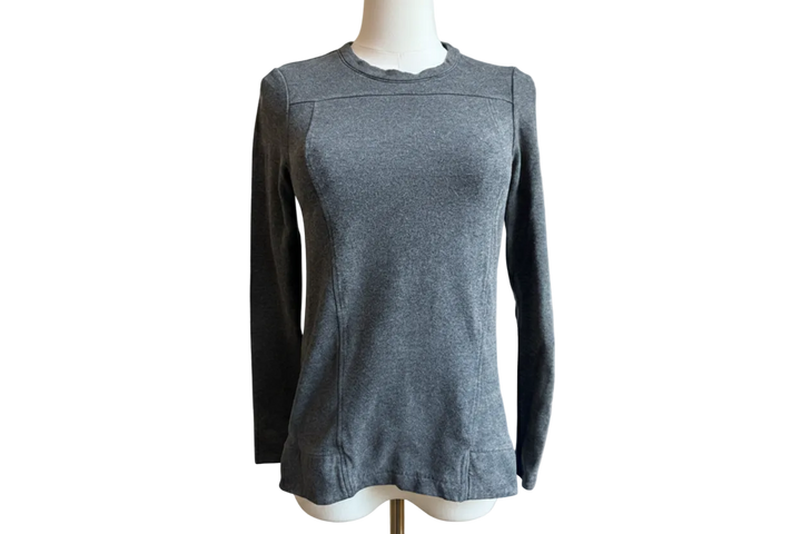 PRE-LOVED NOEL ASMAR EQUESTRIAN CREWNECK FLEECE LINED LONG SLEEVE TOP