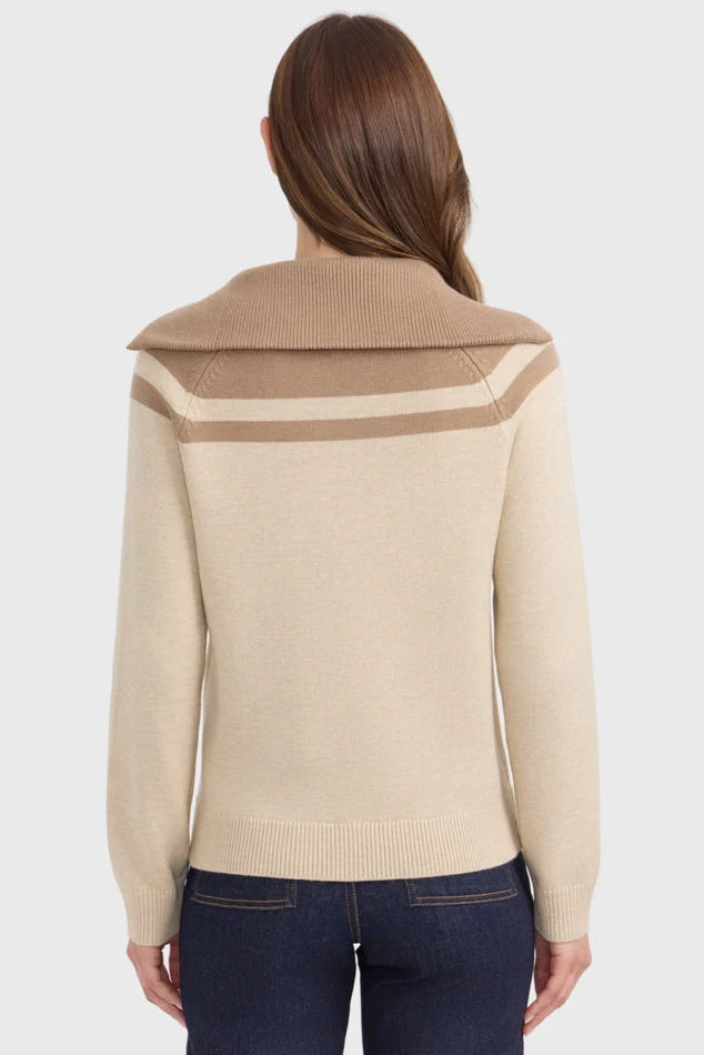 Harcour Claira Womens 1/4 Zip Knitted Sweater