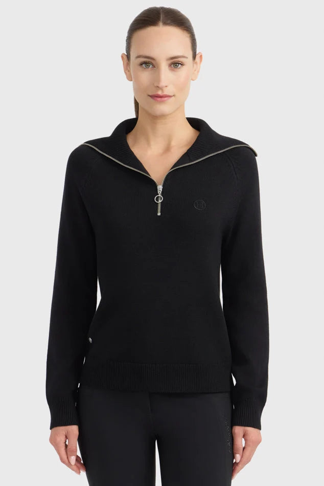 Harcour Claira Womens 1/4 Zip Knitted Sweater