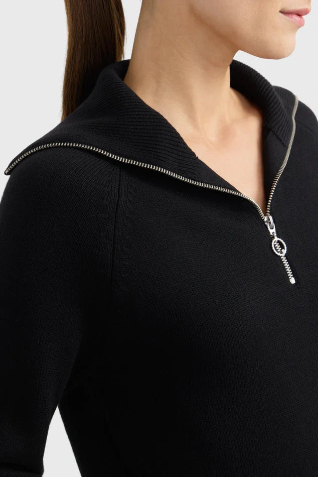 Harcour Claira Womens 1/4 Zip Knitted Sweater